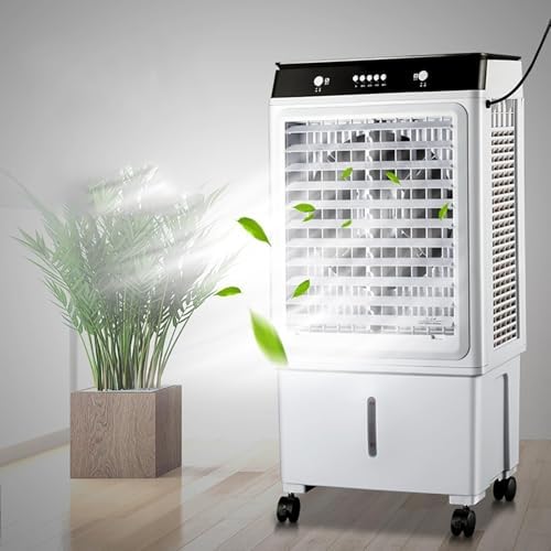 Evaporative Air Cooler, Personal Swamp Cooler with 38L Large Water Tank, 3 Speeds, Fast Cooling, Portable Air Conditioner for Room