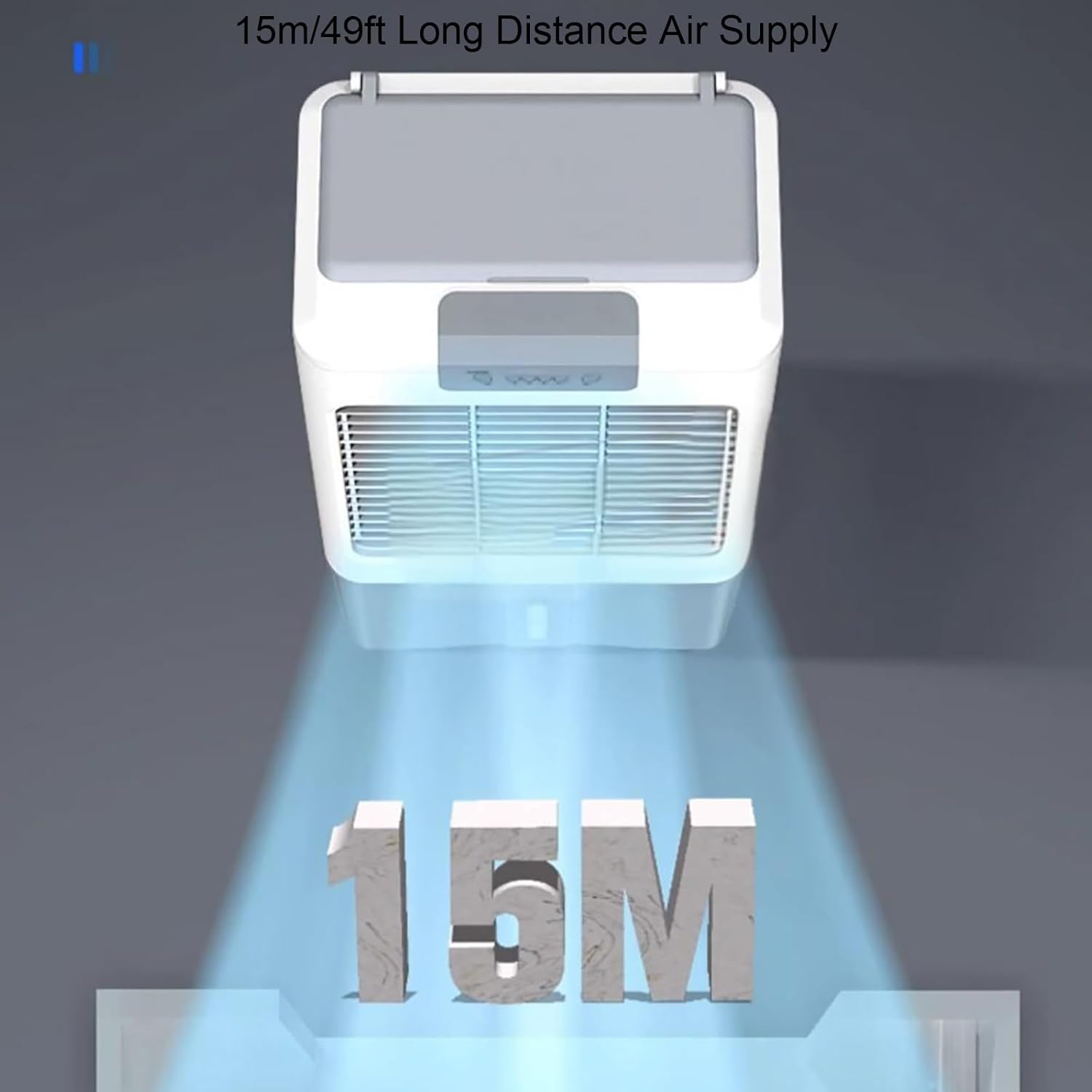 3-IN-1 Indoor Swamp Cooler Air Conditioner, Evaporative Air Cooler with Tank, 120° Oscillation for Room Office Garage