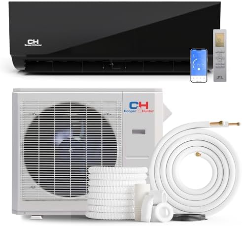 Cooper & Hunter 24,000 BTU Ductless Mini Split Air Conditioner & Heat Pump – 23.5 SEER2 – 230V Inverter – 16FT Installation Kit Included – Midnight Edition