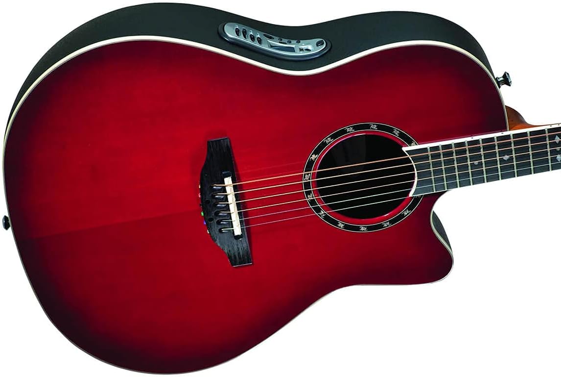 Ovation Standard Balladeer 2771AX Acoustic-electric Guitar, Cherry Cherry Burst