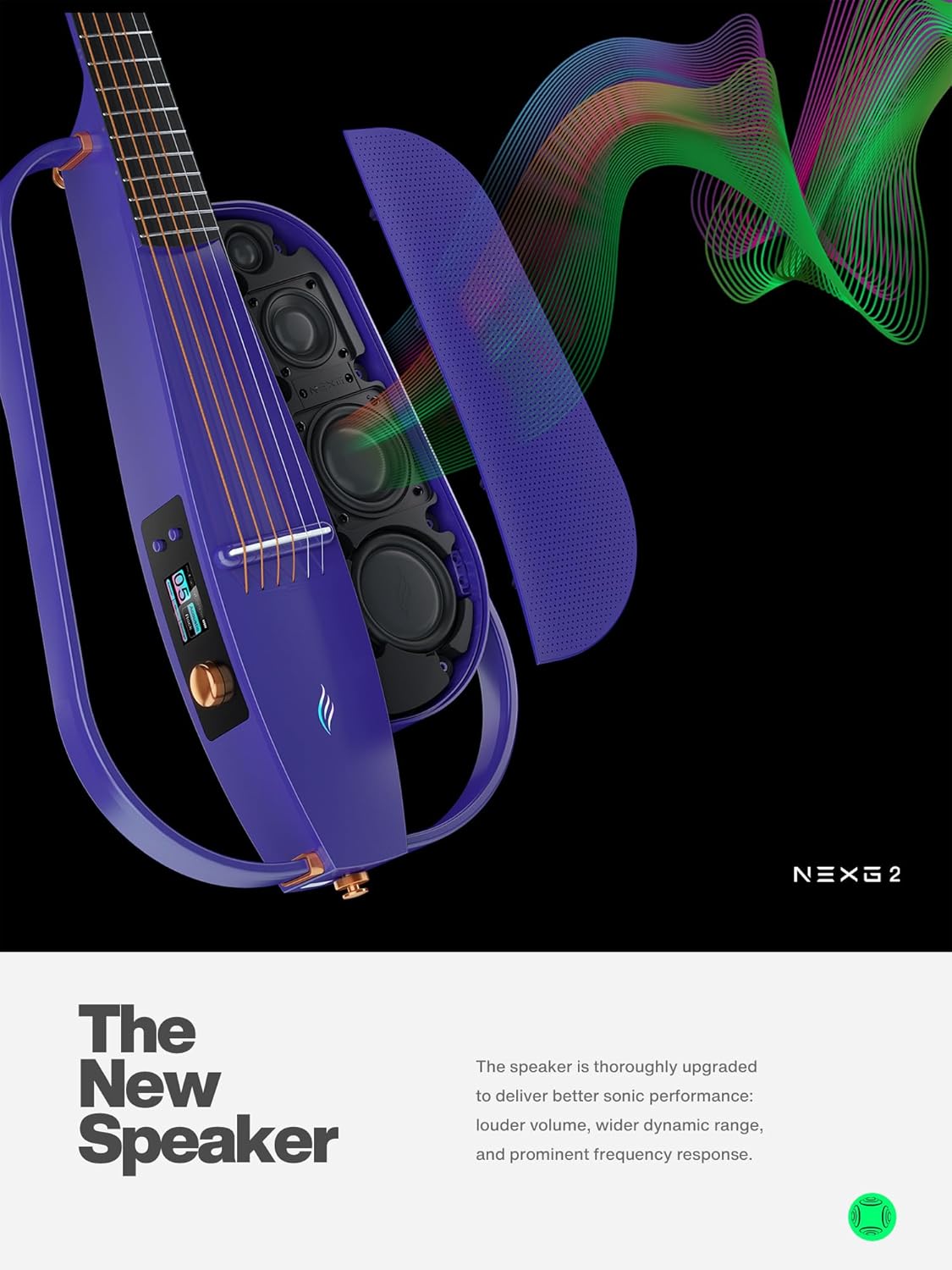 Enya NEXG 2 Acoustic-Electric Guitar Carbon Fiber Travel Smart Audio Guitar Kit & Enya Smart Automatic Guitar Tuner & enya Magnetic Strap