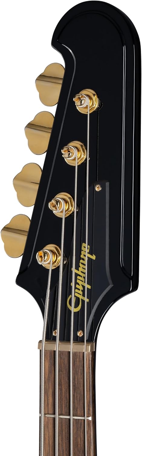 Epiphone Inspired by Gibson Rex Brown Thunderbird Bass, Ebony with Case