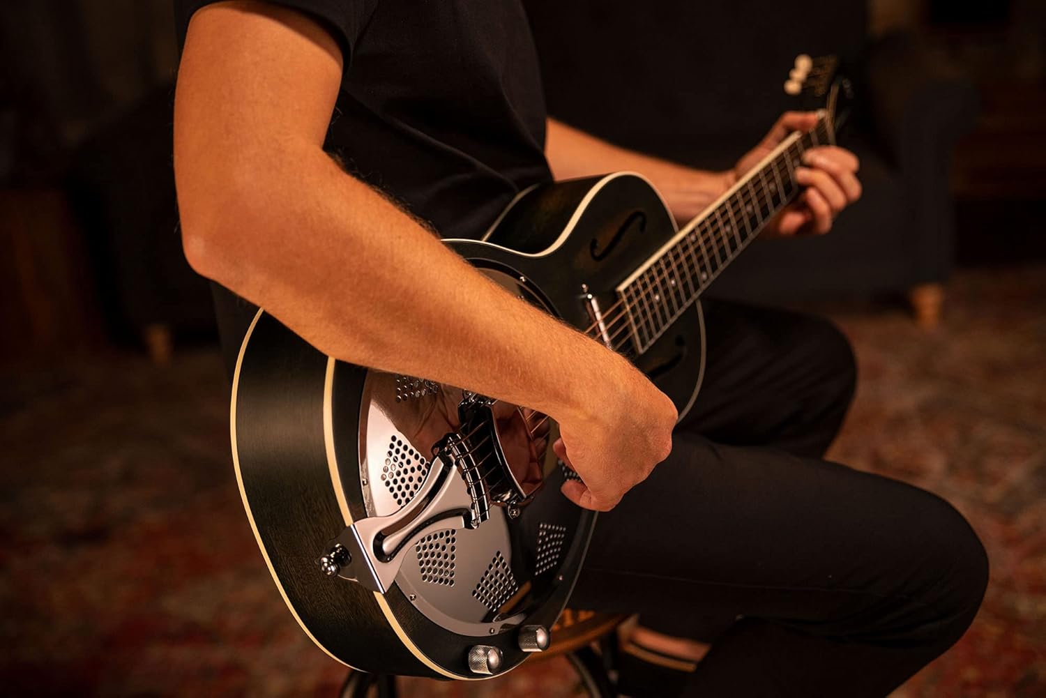 Americana Series Acoustic-Electric Parlor Resonator Guitar