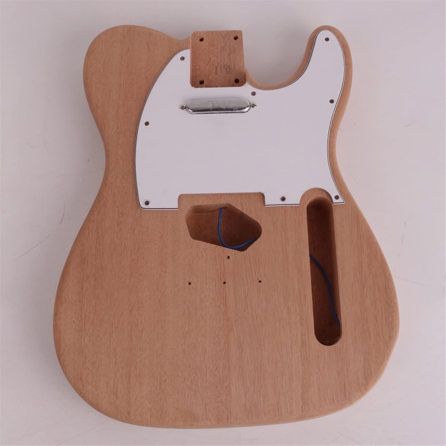 TSTS Maple Neck Fretboard Two Piece Mahogany Body 22 Frets Electric Guitar DIY Kit Unfinished Electric Guitar Kit