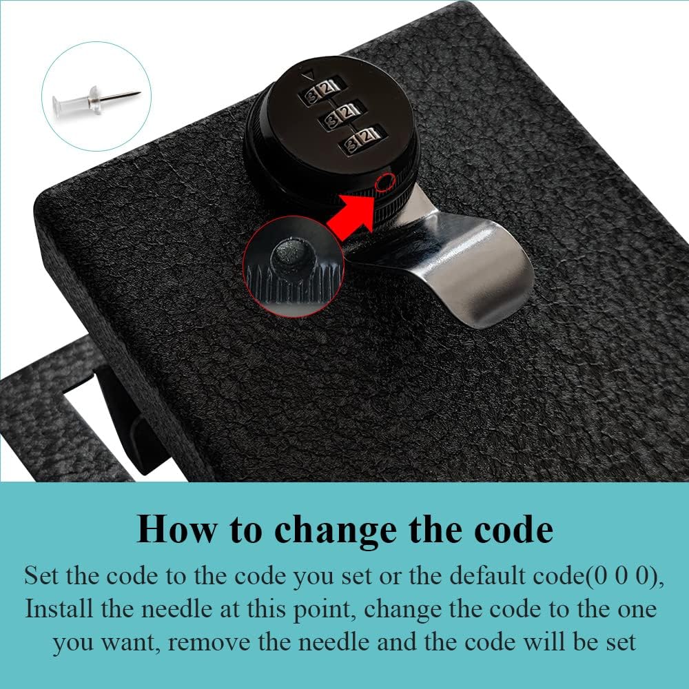 BestEvMod Compatible with Mach-E Center Console Safe LockBox Storage Interior Organizer 3 Digit Combo Lock privacy protection Compatible with Mustang Mach E Accessories 2021-2024 NOT fit 2025