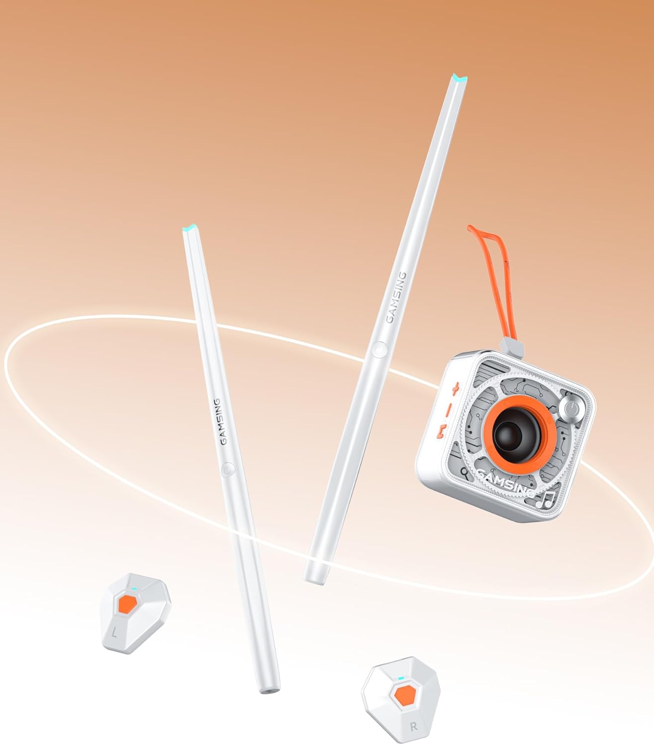 Electronic Drum Set Portable - Quiet Electric Drum Practice Set Air Drumsticks With 3.5mm Input, Drumming App Lessons Games, Storage Bag, Foot Pedal, Lanyard - with Step-by-Step Video Tutorials