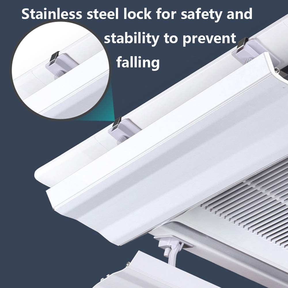 Air Conditioner Deflector for Central Ceiling Air Conditioning, Adjustable Angle, Easy Installation, Prevent Direct Air Blowing