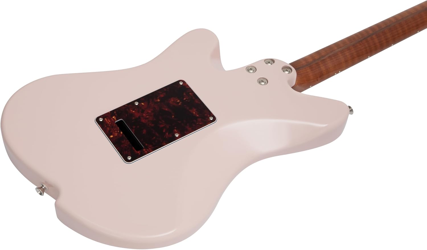 Electric Guitar JZ FRO Shell Pink Gloss Handmade in Japan MIJ Roasted Flame maple Neck Stainless Steel Frets Gotoh Bridge Gotoh Locking Tuner 6 Strings Modern C Neck For All Levels