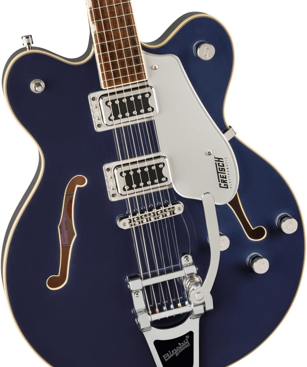 Gretsch G5622T Electromatic Center Block Double-Cut 6-String Right-Handed Electric Guitar with Bigsby Tailpiece (Midnight Sapphire)