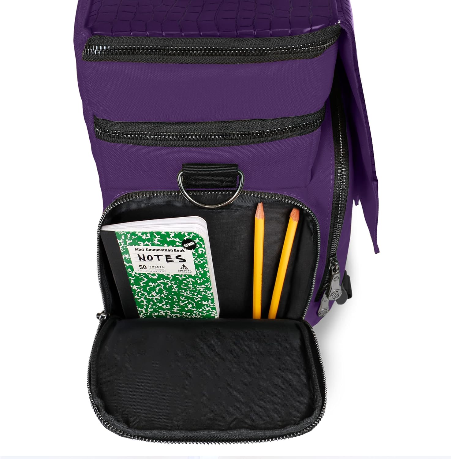 ENHANCE Travel Bag for DND Collector's Edition, Bag Compatible with Dungeons and Dragons, Battle Mat Holder, Dice Pockets and Accessories, Carry 4-8 Books (Purple Dragon)
