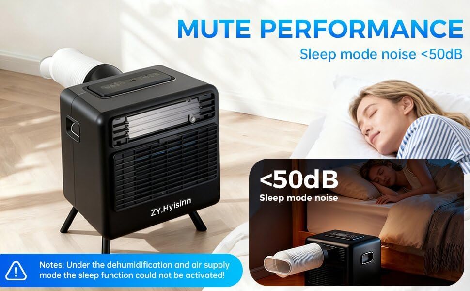 Portable Air Conditioner,3300BTU Tent Air Conditioner, Low Power Consumption, Air Portable AC for Camping, Van Life, Tent, Outdoor