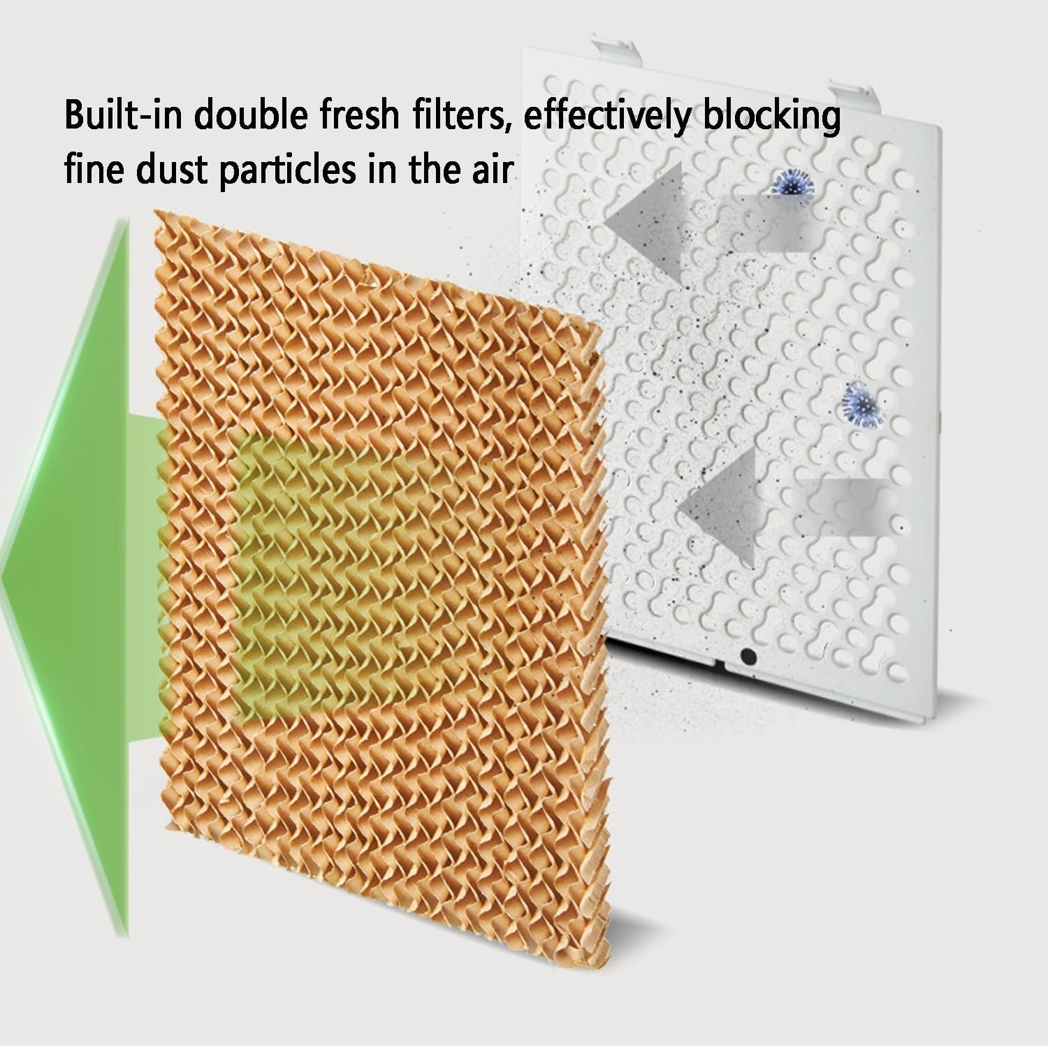 Portable Air Conditioner/Swamp Cooler，evaporative Air Cooler with Cooling, Humidification and Air Circulation，3 Speeds with Remote Control, with Universal Wheels on The Bottom, Easy to Move