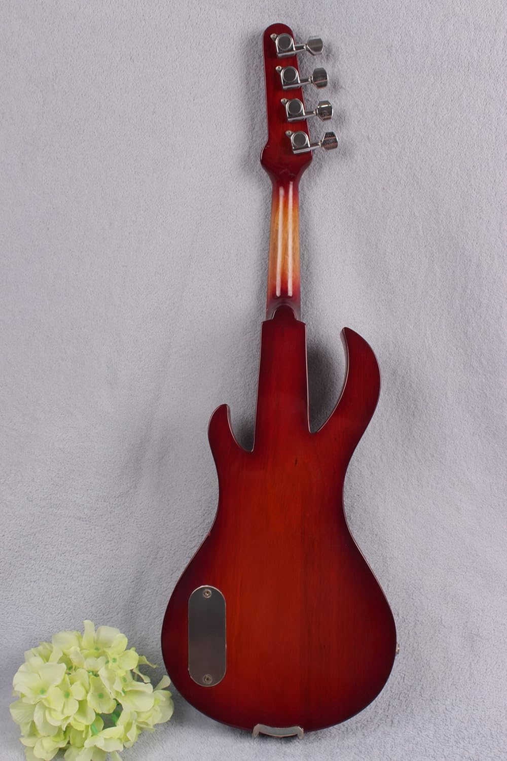 Yinfente Electric Violin 4/4 Full Size Violin Solid wood Violin body Ebony wood violin fittings Guitar Shape Big jack