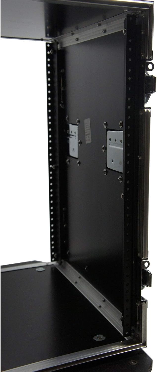 Harmony Audio Cases HC12UADC Flight DJ Amp 12U Veritcal Rack Amplifier DJ Case Wheels