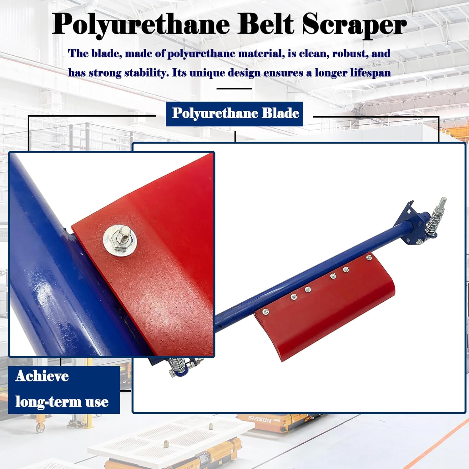 Polyurethane Belt Scraper Conveyor Belt Scraper Tool 23.6