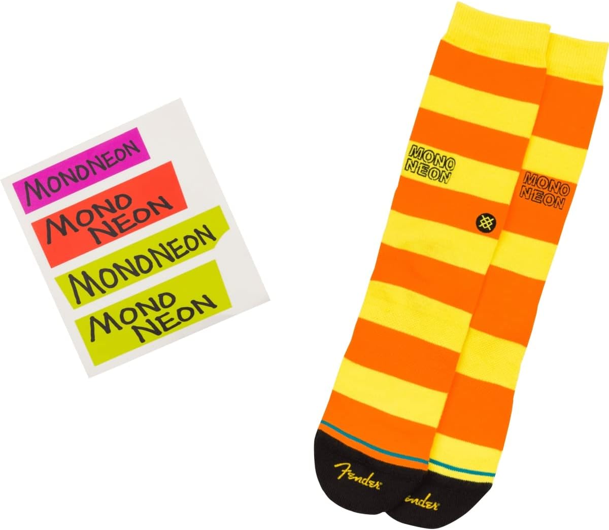 Fender MonoNeon 5-String Jazz Bass, Neon Yellow, Maple Fingerboard