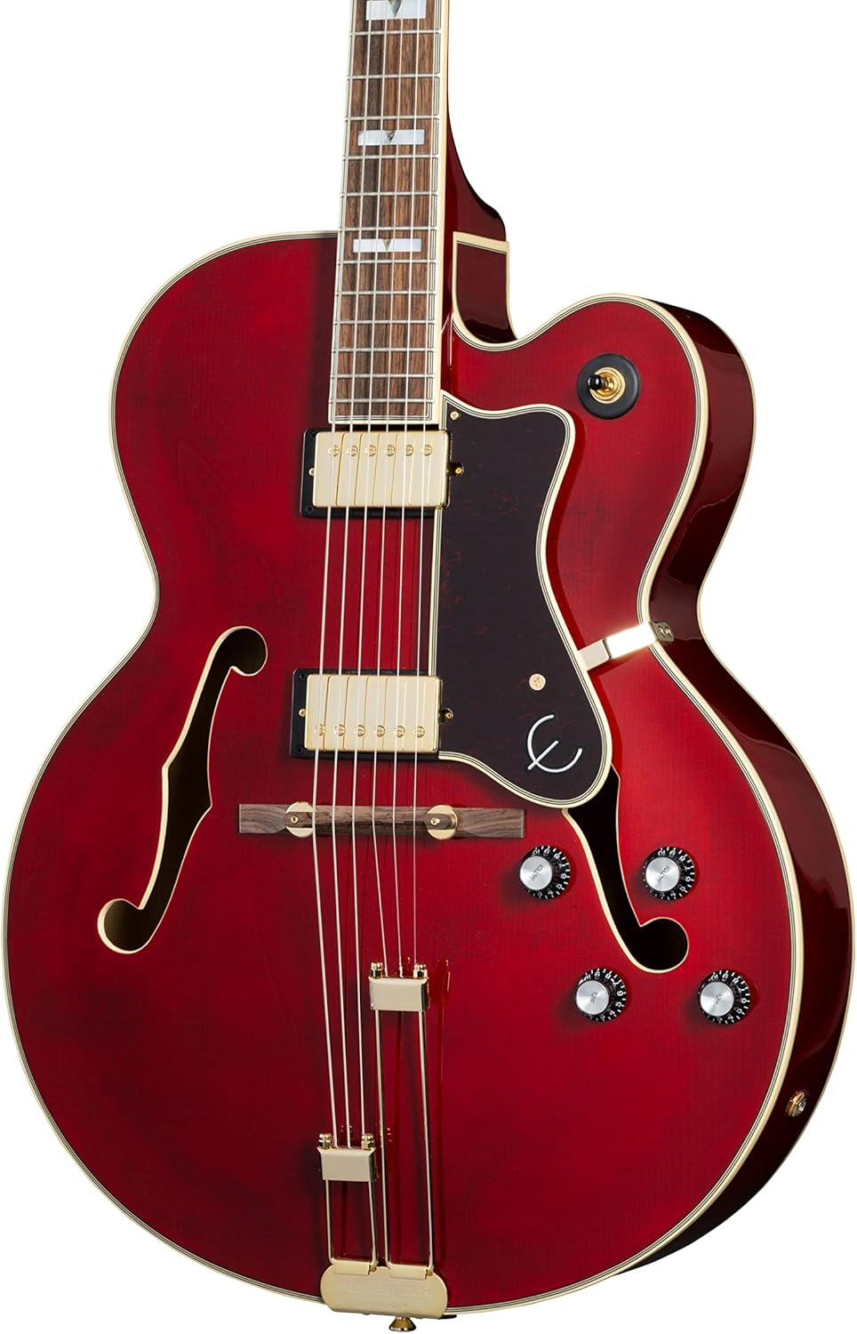 Epiphone Broadway Archtop Hollowbody, Wine Red with Gig Bag