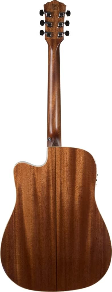 Washburn HD100SWCEK-D Heritage Series Dreadnought Acoustic Electric Cutaway, Natural