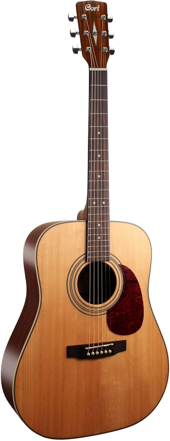 Cort Earth Series Earth70 Acoustic Guitar, Solid Spruce Top, Open Pore