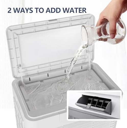 Portable Evaporative Air Cooler - 3 Speed Swamp Cooler, 30L/7.9GAL Air Conditioner for Outdoor & Commercial Use, Energy Efficient Cooling Solution