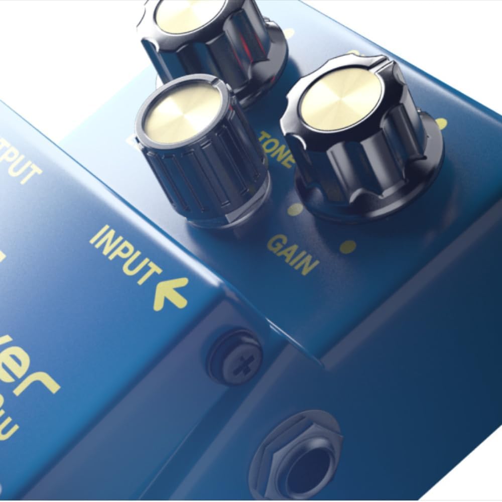 Boss BD-2W Blues Driver Pedal Bundle w/ 2-Pack Strukture S6P48 Woven Right Angle Patch Cable, Pig Hog PCH10BK 