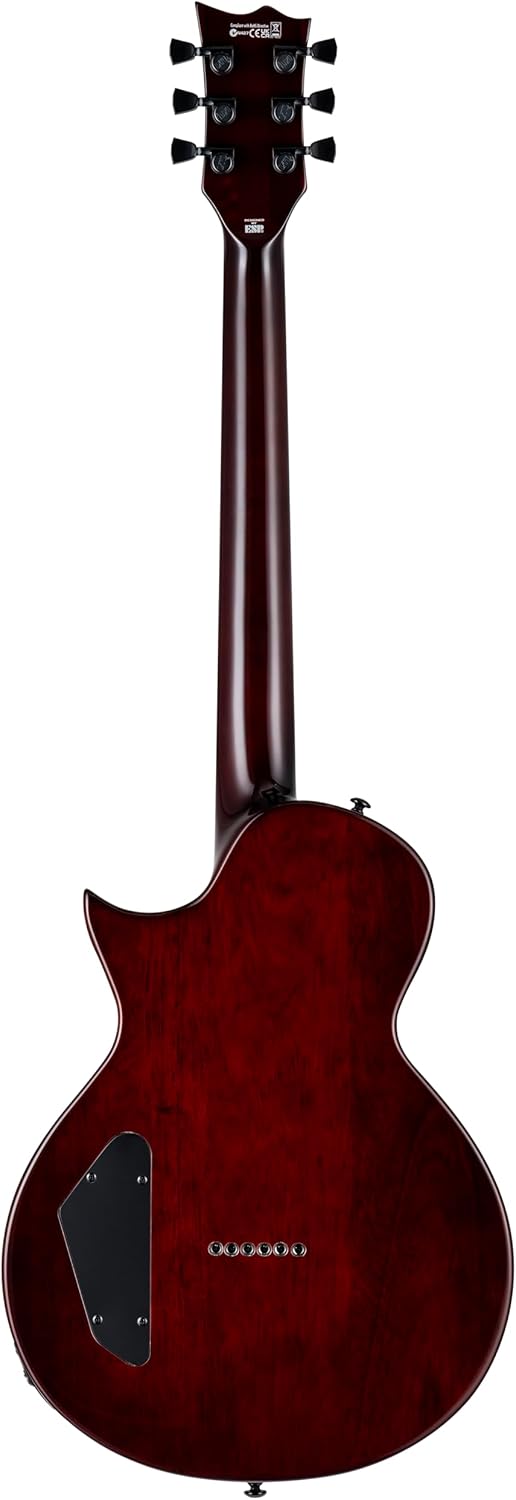 ESP 6 String LTD Deluxe EC-01FT Electric Guitar, Vintage Burst, Right, (LEC01FTVTB)