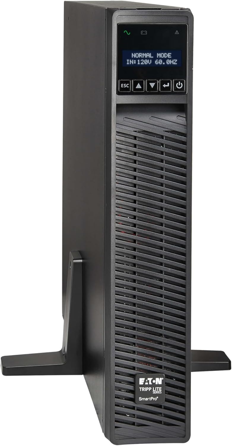 Eaton Tripp Lite Series SMART750RMXL2UN 750VA Rack Mount UPS Battery Backup, Pure Sine Wave, 750W, Pre-Installed Network Card, Extended Run Option, 8 Outlets, 120V, AVR, Uninterruptible Power Supply