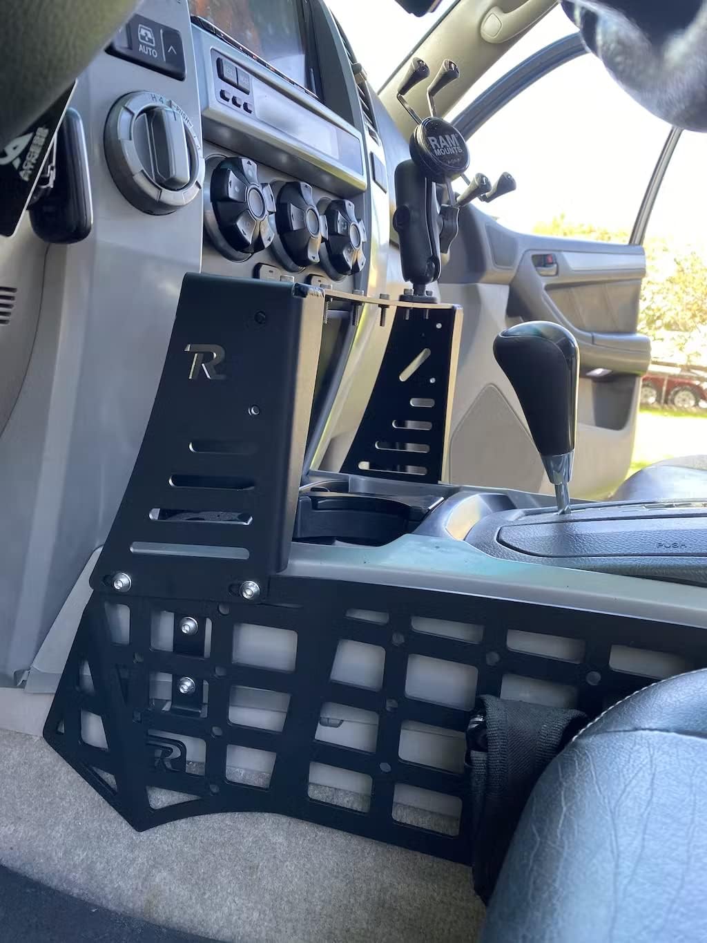 Rago Fabrication Center Console Molle Storage Panel for 2003-2009 Toyota 4Runner 4th Gen | Made in The USA | SUV Cargo Storage | Mount for Cell Phone, GPS, Radio, & Other Accessories