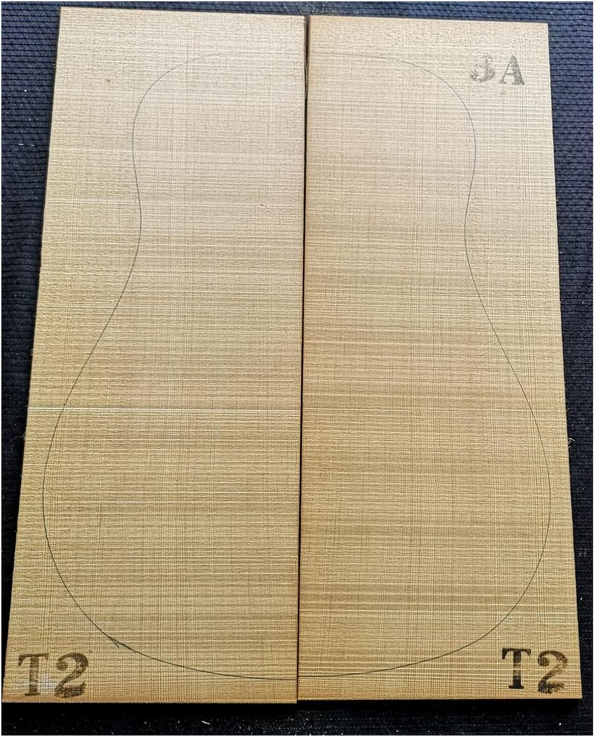 FLFL Spruce Veneer Guitar All-Single Guitar Making Materials Unfinished Guitar Kit (Color : 2)