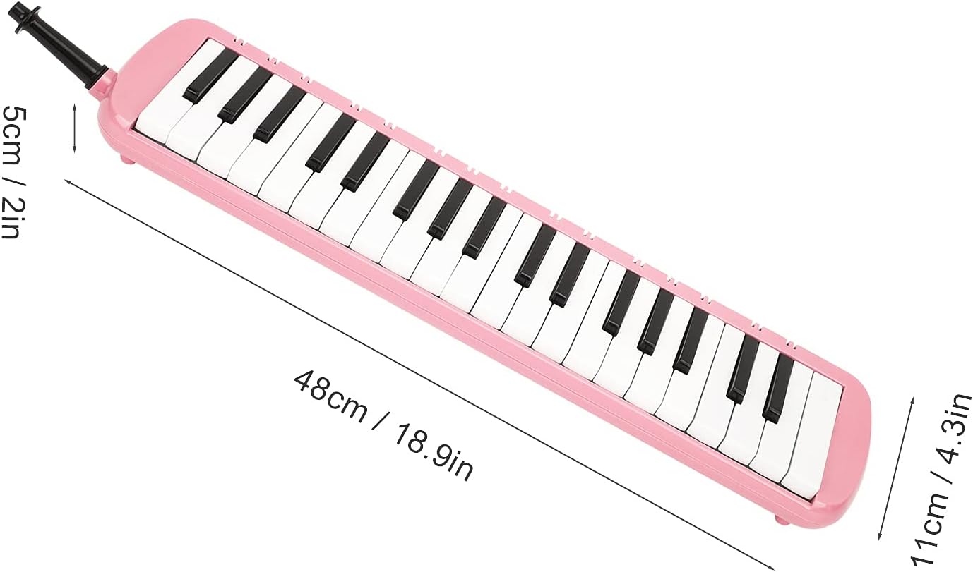 37 Key Melodica Musical Instrument, Air Piano Keyboard, Blow Keyboard Wind Instrument for Adults