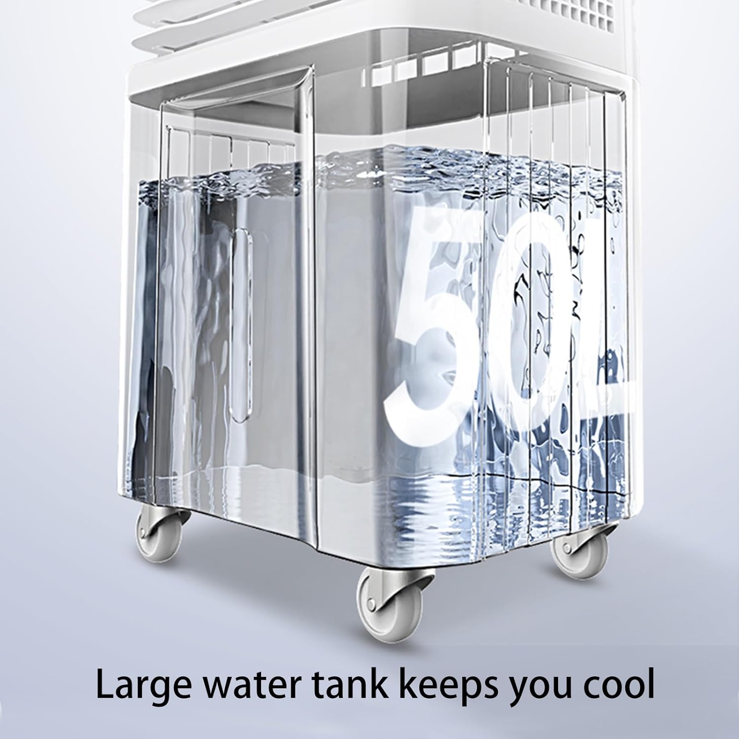 Windowless Air Conditioner, Evaporative Air Cooler with 3 Speeds and Large Water Tank, Portable Swamp Cooler for Room Office