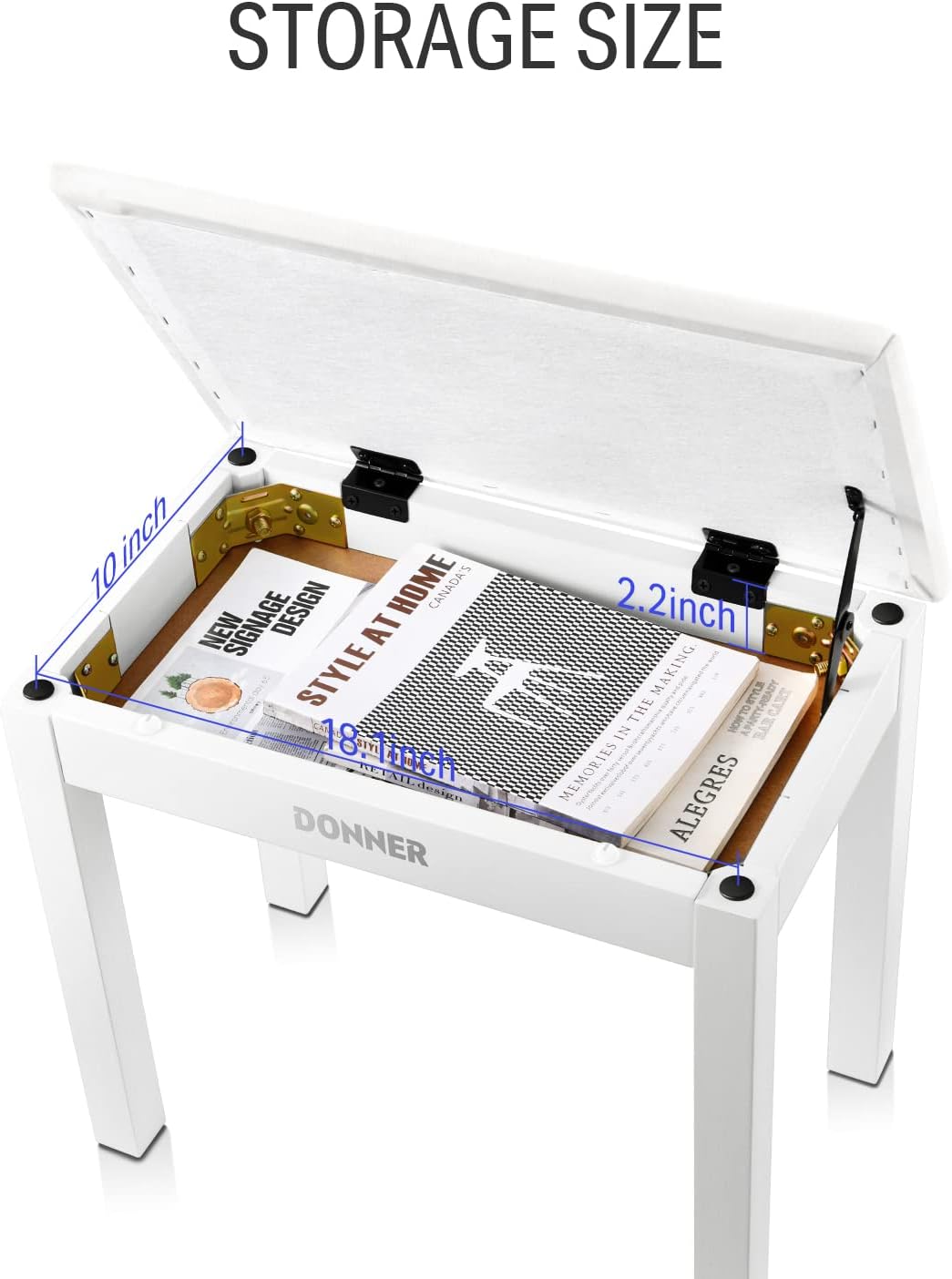 Donner DEP-20 White Digital Piano + White Piano Bench