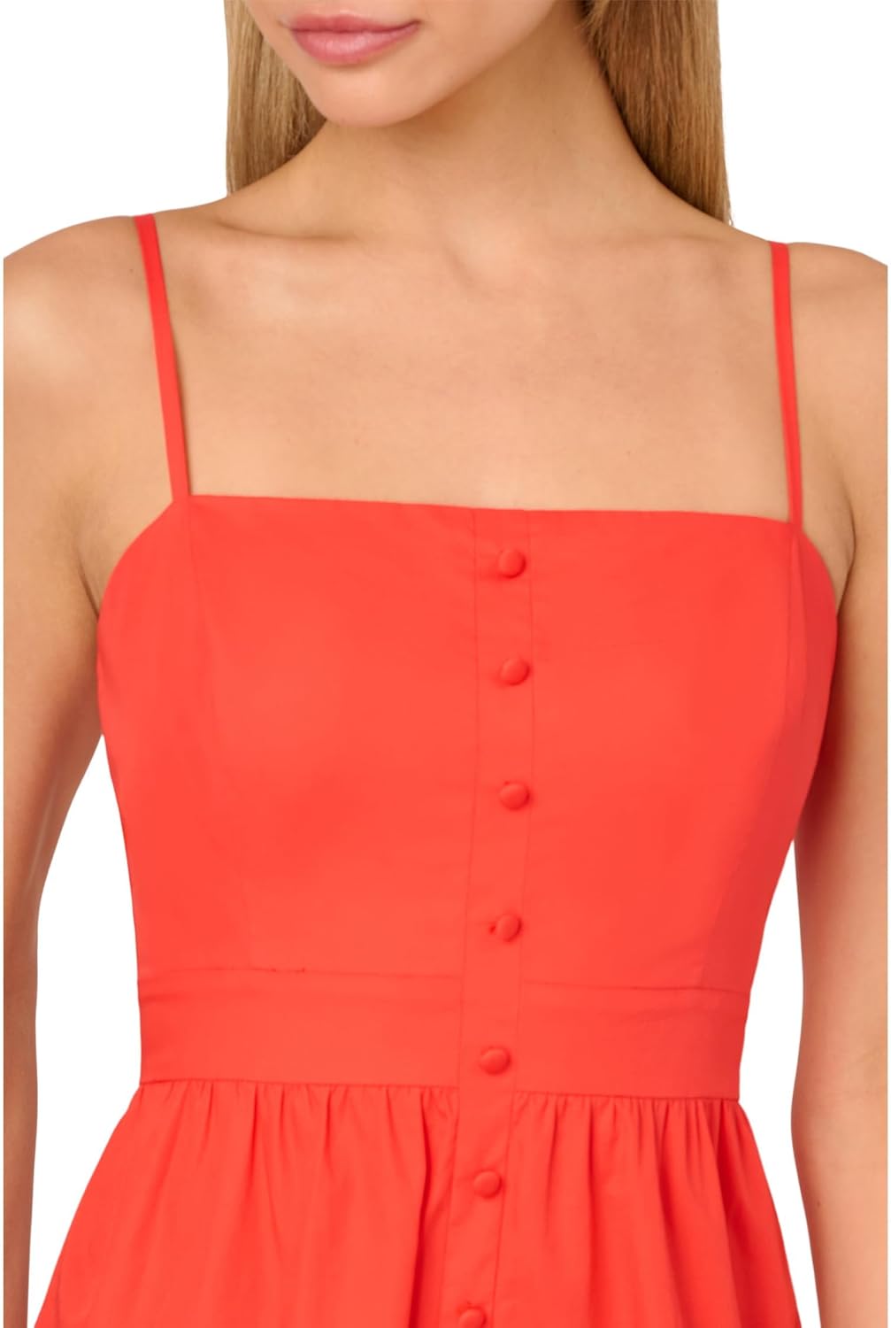 Adrianna Papell Women's Solid Tiered Midi Dress