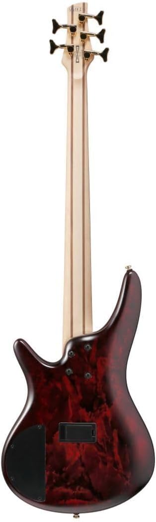 Ibanez SR305EDX Standard 5-String Right-Handed Electric Bass Guitar with Jatoba Fretboard, Nyatoh Body, and PowerSpan Dual Coil Pickups (Wine Red Frozen Matte)