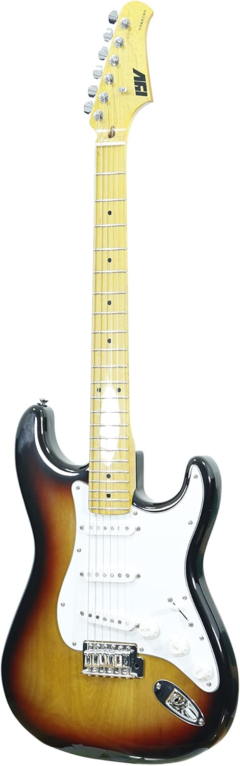 IYV 6 String Solid-Body Electric Guitar, Right, Sunburst (IS-200 SB), 41.73 x 16.54 x 3.15 inches