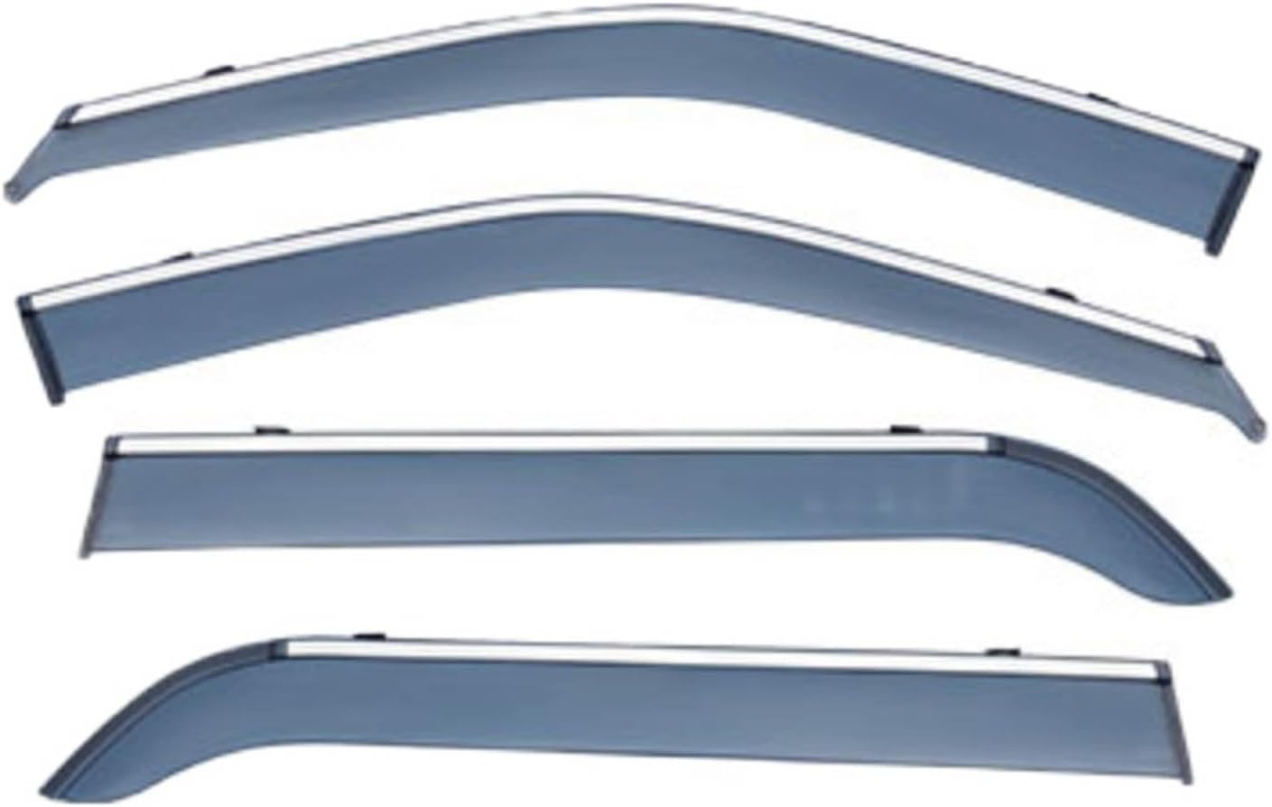 Window Deflectors for Ford Explorer MK5-U502 2011-2019, Sun Rain Guard Window Visors Vent Shades with Bright Stripes Car Accessories