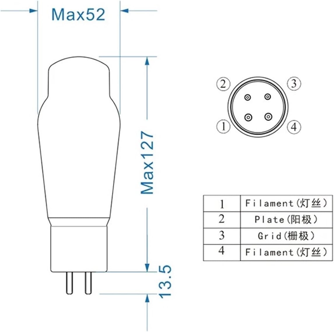 Vacuum Tube Rectifier WE275 Electronic Tube Reproduction Vacuum Tube Factory Precise Matching for Amplifier(2 Pcs)
