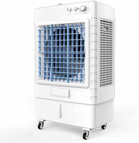 Evaporative Air Cooler, Portable Swamp Cooler with Knob Control and Large Water Tank, 3-in-1 Air Conditioner for Office Garage