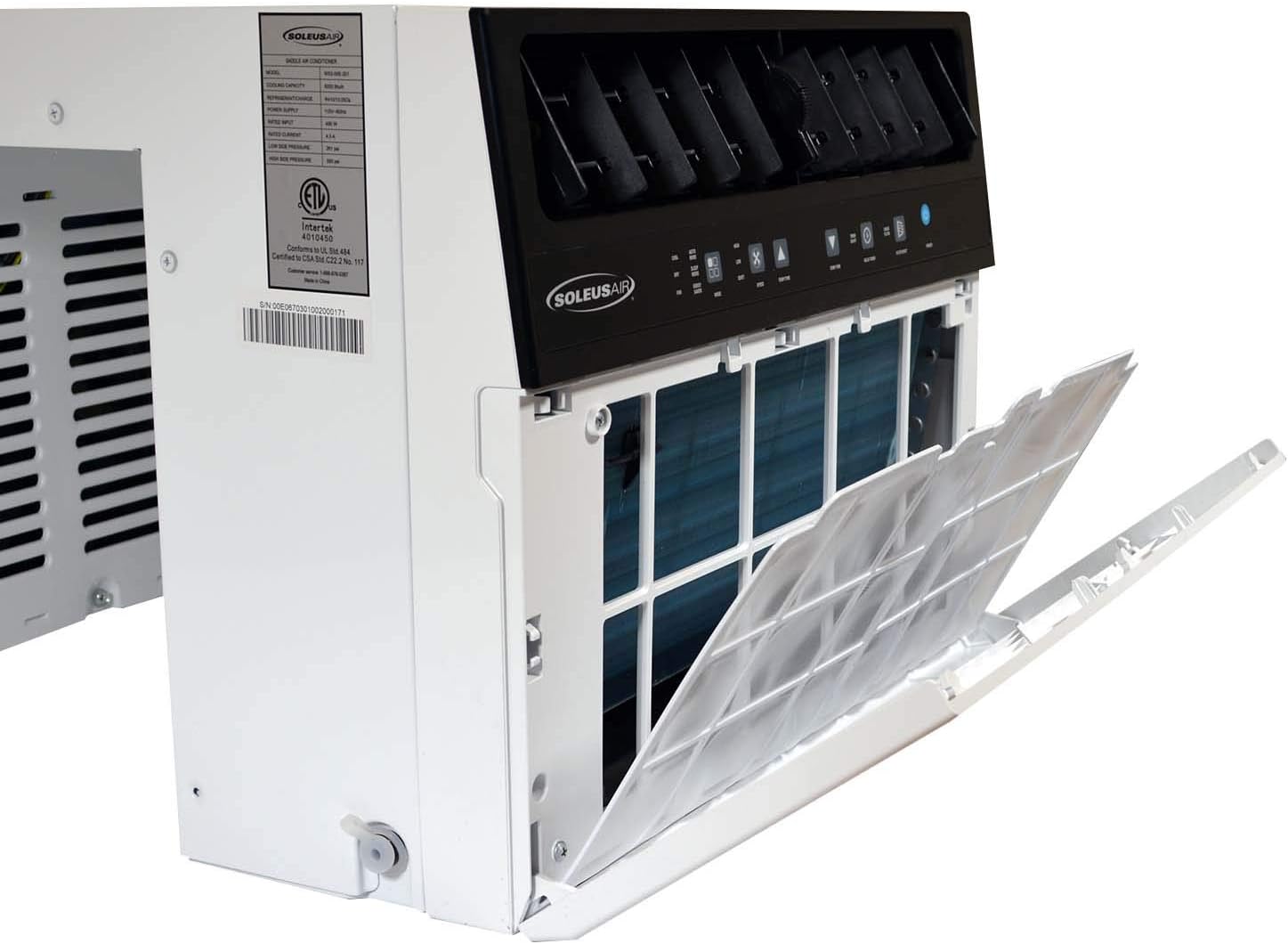 Soleus Air 6,000 BTU Over-the-Sill Air Conditioner: WiFi Enabled, Quiet Operation, Window View Friendly (Up to 11