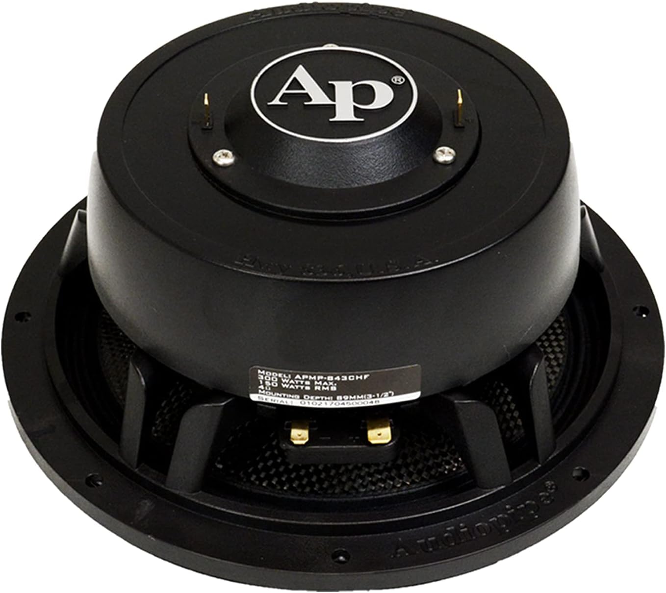 Audiopipe APMP Compression Horn Series Marine Grade Carbon Fiber Midrange Loudspeaker (8 Inch)