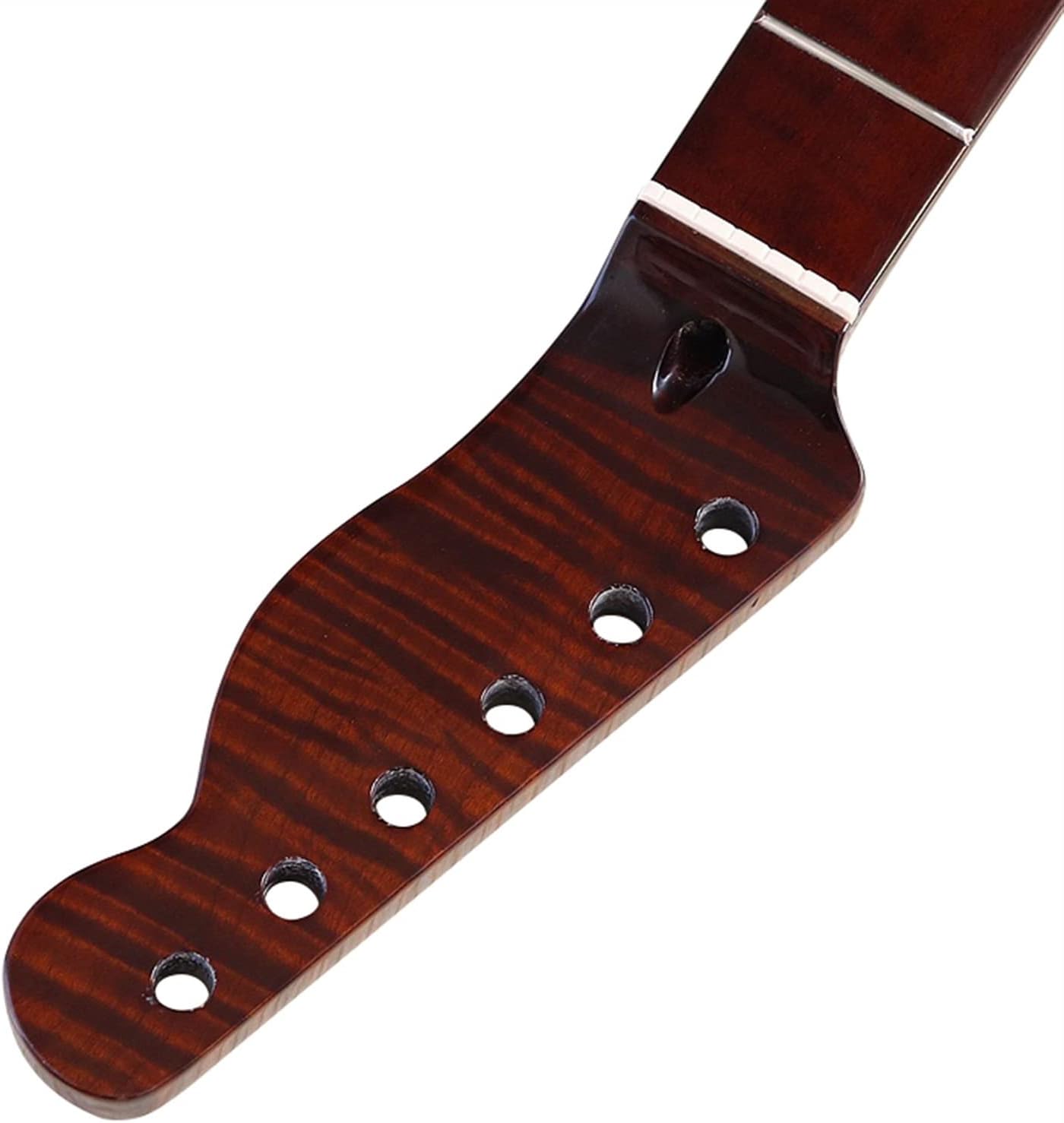 Maple Electric Guitar Neck Brown Color 22 Frets 5.6cm Width High Glossy for TL Guitar Neck Unfinished Guitar Neck