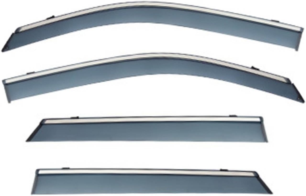 Window Deflectors for Changan CS55 MK1 2017-2019, Sun Rain Guard Window Visors Vent Shades with Bright Stripes Car Accessories