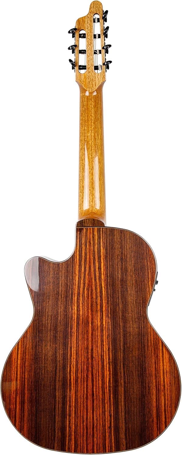 Kremona F65CW-7S VE – 7-String Acoustic/Electric Nylon String Guitar – Fishman Classica III – Handmade in Europe – Padded Gig Bag Included