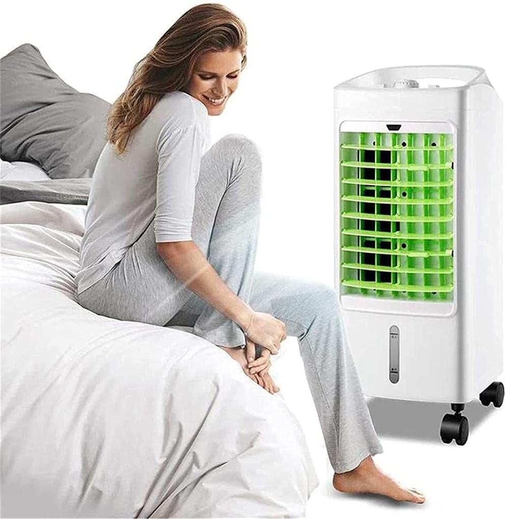 Portable Air Conditioner Cooler Air Conditioner Evaporative Coolers Portable Evaporative Air Fan Cooler And Humidifier With 5 L Watertank Whisper-Quiet Personal Indoor Cooler 2-I