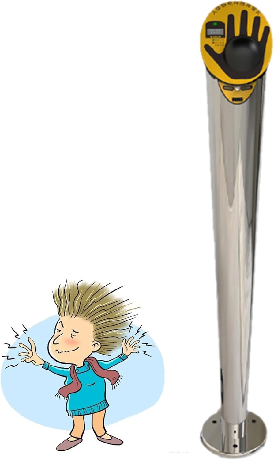 Human Body Static Tester - Digital Display Static Elimination Releaser with Explosion-Proof Discharge Alarm for Gas Stations and Production Workshops