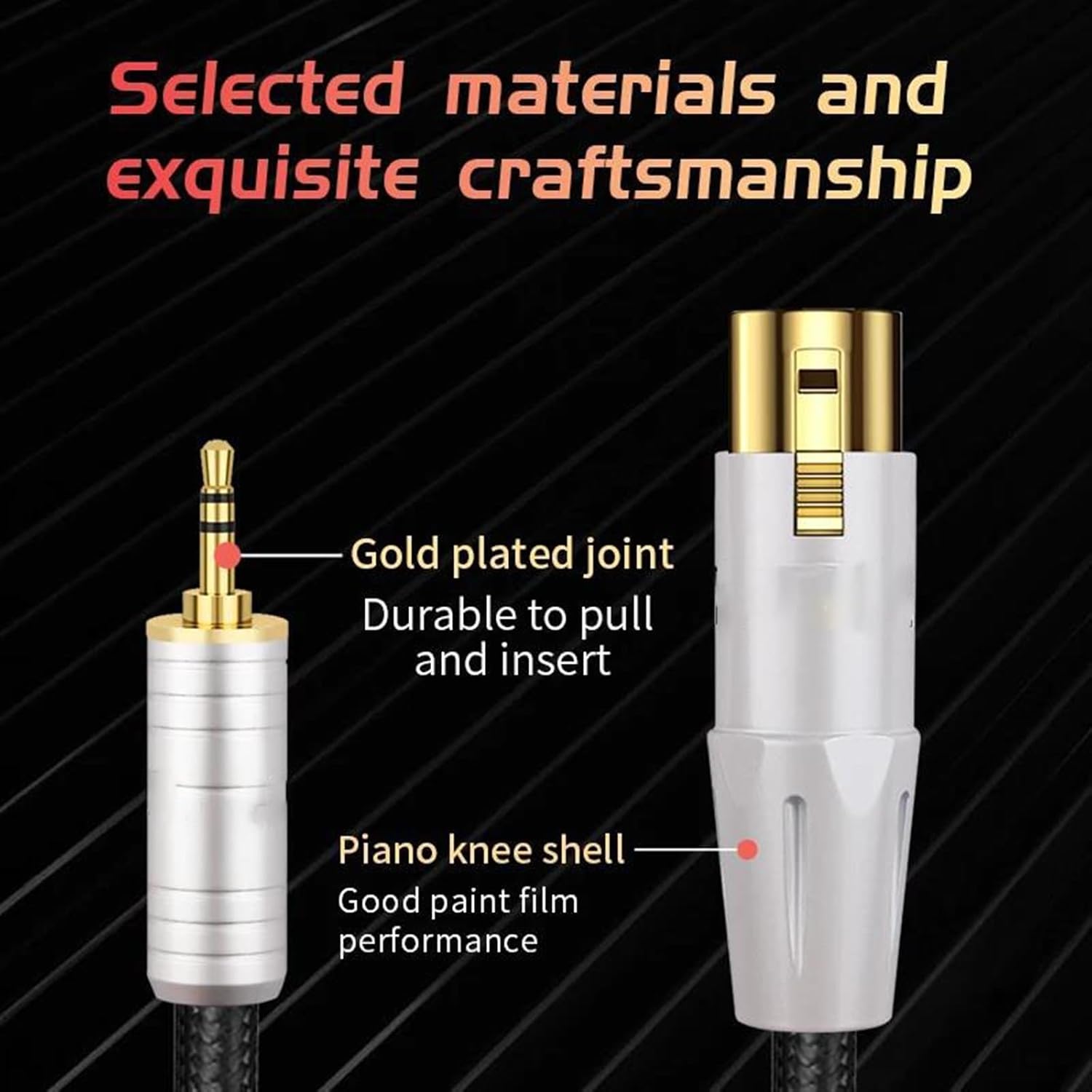 Guitar Audio Cable 3.5mm to XLR 3-Pin Female Microphone Cable XLR to AUX Adapter 3.5 for Speaker Guitar Mixer Amplifier Computers(2m)