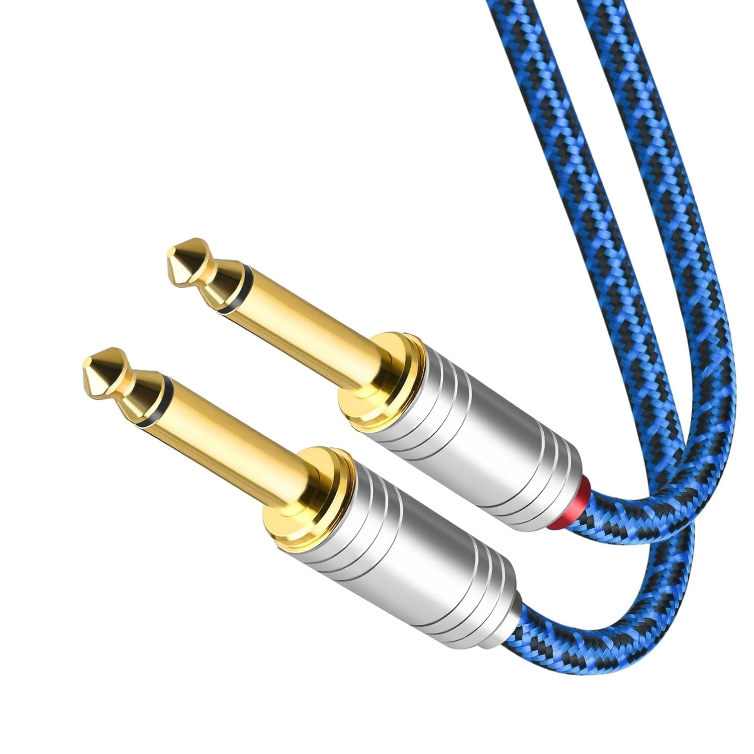 TSTS Guitar Audio Cable Cable 6.5 Silver-Plated Copper Mobile Phone Electric Guitar to Amplifier Mixer 6.35mm(5m)