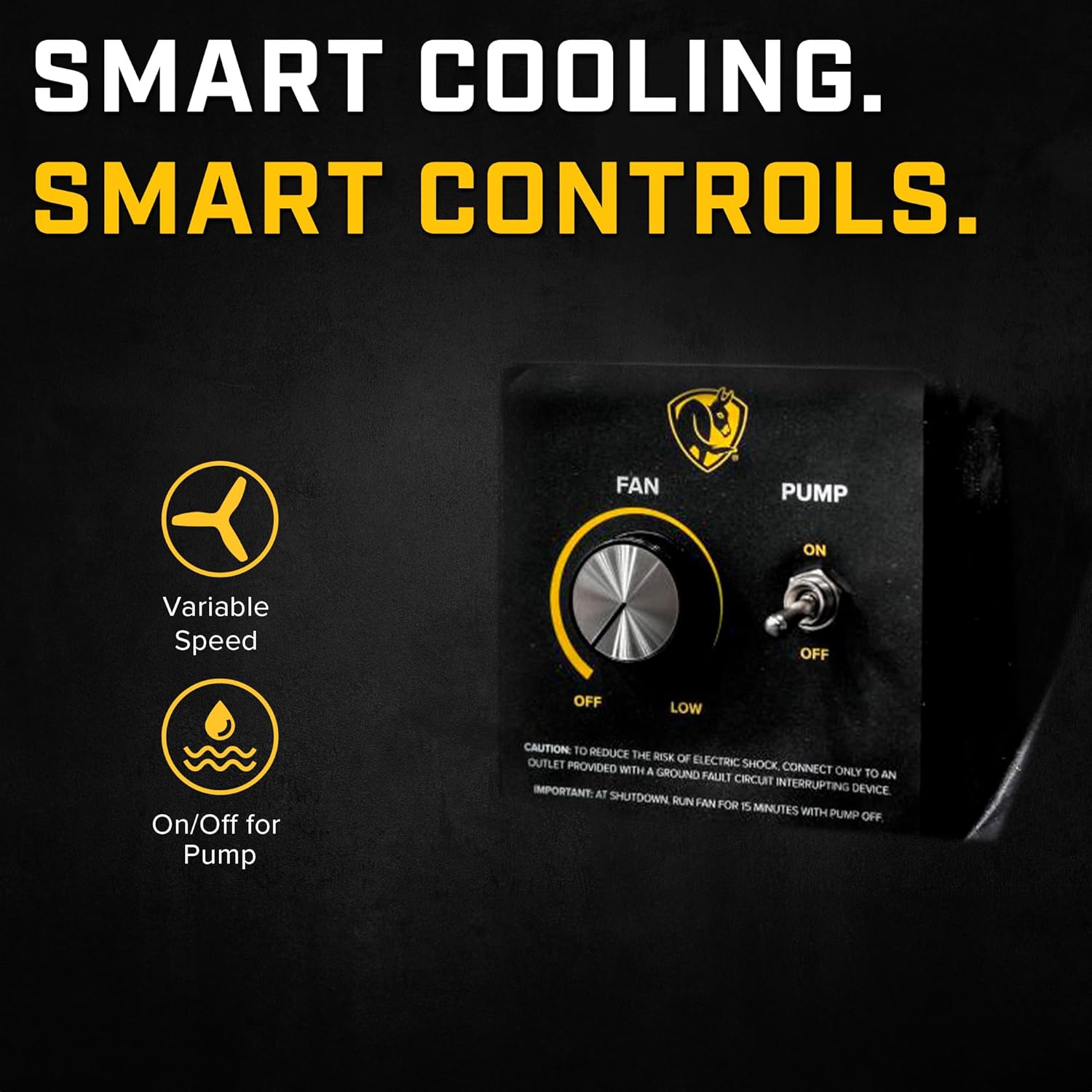 Big Ass Fans - Cool-Space 300 - Portable Evaporative Swamp Cooler, 18 Inch Diameter Fan, Indoor Outdoor Use, Continuous or Fillable 16 Gallon Capacity, Variable Speed – Cooling for Workshops, Garages