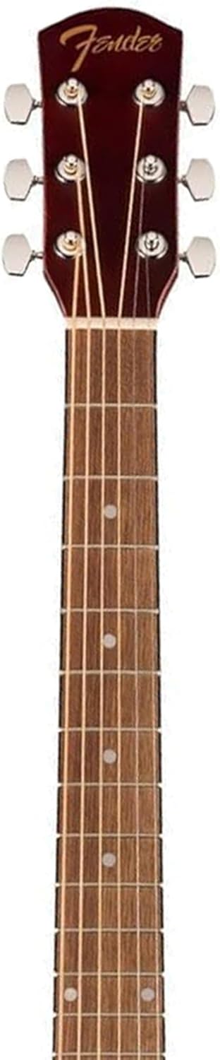 Fender Dreadnought Acoustic-Electric Guitar - Natural Bundle with Hard Case, Strap, Strings, Picks, and Austin Bazaar Instructional Video