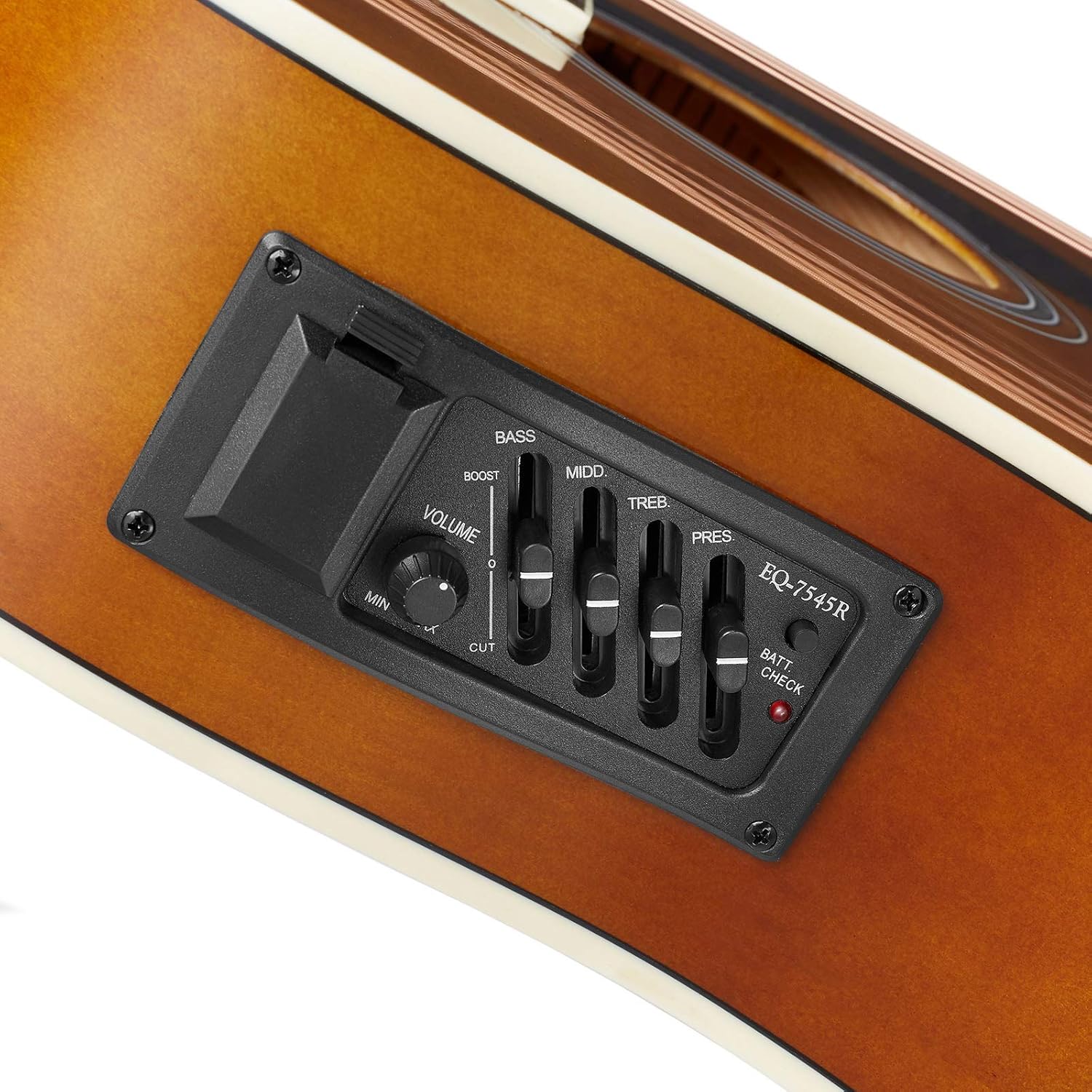 Ashthorpe Full-Size Dreadnought Acoustic-Electric Guitar Bundle - Premium Tonewoods - Brown